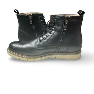 Steve‎ Madden Boots Lace Up Zip Ankle Casual Dress Boots Man Size